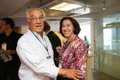 Roberto Muylaert e Judith Brito no evento Folha 95 Anos