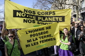 International Women's Day march in Paris