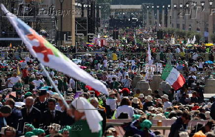 Holy Mass on Divine Mercy Sunday in suffrage for Pope Francis at Vatican City