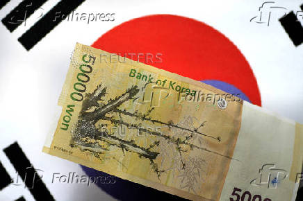 FILE PHOTO: Illustration photo of a South Korean won note