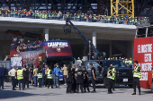 El Barcelona celebrar el triplete con una rúa por las calles de la ciudad