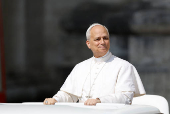 Pope Leo XIV holds general audience in St. Peter's Square, at the Vatican