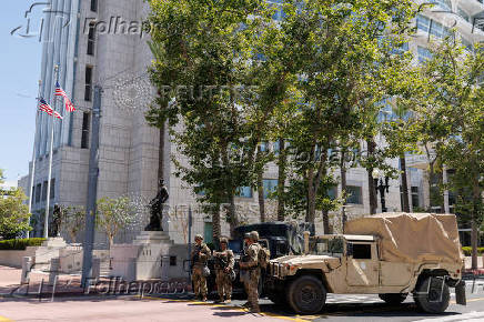 California National Guard deployed in California