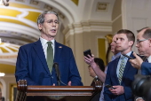 US Treasury Secretary Scott Bessent meets with Senate Republicans