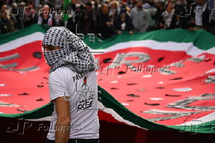 Pro-Palestine protest in Melbourne, Australia