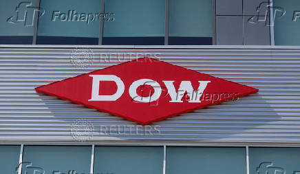 FILE PHOTO: The Dow logo is seen on a building in downtown Midland, Michigan