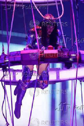 Katy Perry performs at the Kia Forum in Inglewood, California