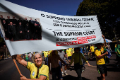 Protest in support of former Brazilian President Bolsonaro, in Brasilia