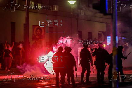 Anti-government protest in Belgrade