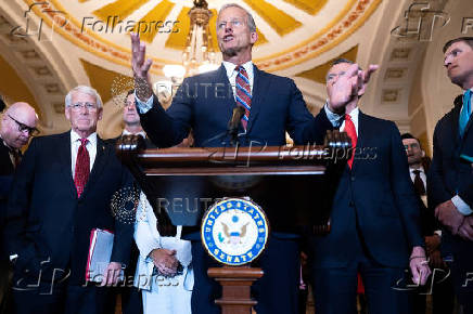 Senate leaders hold press conferences following their weekly policy lunch