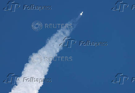 Blue Origin New Glenn rocket launches on NASA's EscaPADE mission, from the Cape Canaveral Space Force Station in Cape Canaveral