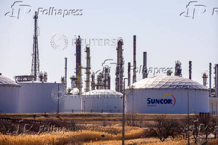 FILE PHOTO: General view of the Suncor Energy refinery in Sarnia, Ontario,