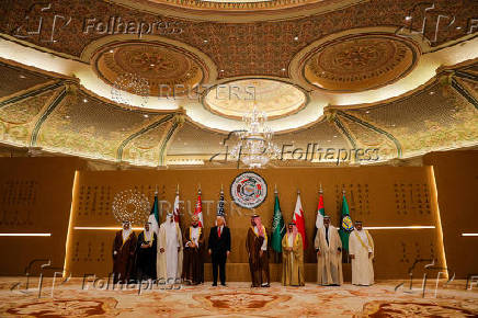 U.S. President Trump attends a GCC summit, in Riyadh