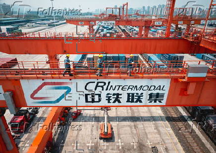 New International Land-Sea Trade Corridor Dry Port, in Chongqing