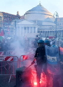 Protest in solidarity with Palestine in Naples