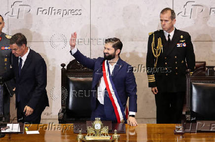 Chile's President Boric delivers his annual speech to the nation at the National Congress building in Valparaiso