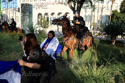 Protest against federal immigration sweeps, in Los Angeles