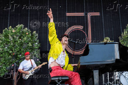 British artiste Jacob Collier performs at Tinderbox music festival in Odense