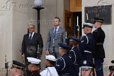 U.S. Defense Secretary Pete Hegseth meets Bahrain's Crown Prince and Prime Minister Salman bin Hamad Al Khalifa in Washington