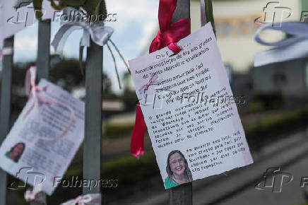 Homenagens à professora Soraya e protesto contra o feminicidio, em Belo Horizonte