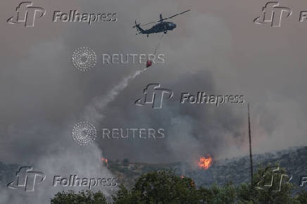 Wildfire in Albania