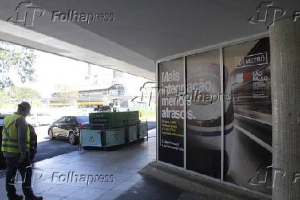 Obras da estação Aeroporto de Congonhas em SP