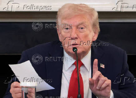 U.S. President Donald Trump participates in a roundtable on antifa at the White House in Washington, D.C.