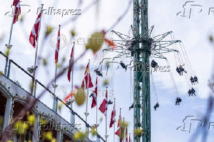 Opening day at Tivoli Gardens in Copenhagen