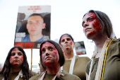 Rally in support of hostages abducted during the October 7, 2023 attack on Israel by Hamas, in Tel Aviv