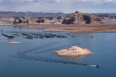 Colorado River at Lake Powell on the Arizona-Utah state border