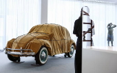 Wrapped 1961 Volkswagen Beetle Saloon showcased in Berlin