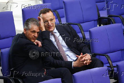 German lower house of parliament Bundestag budget session, in Berlin