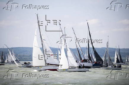 International yachting race around Lake Balaton