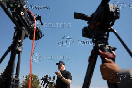 U.S. Senator John Cornyn (R-TX) visits an ICE detention facility, being built to house migrants, at Fort Bliss in El Paso