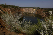 Former Soviet-era Uranium mining town of Zhovti Vody