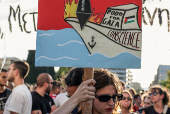 Protesters rally in Athens demanding 'Food for Gaza', amid the ongoing conflict between Israel and Hamas