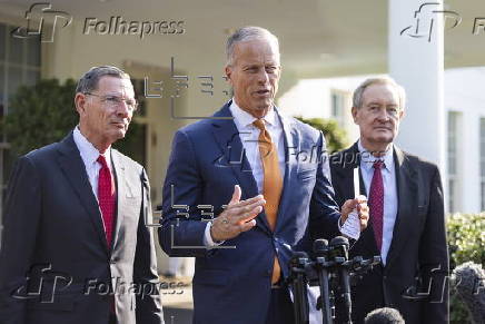 US Republican Majority Leader Thune speaks on budget bill