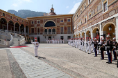 French President Emmanuel Macron visits Monaco