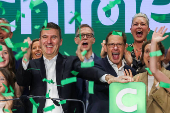 Financial technology company Chime's IPO at the Nasdaq MarketSite in New York City