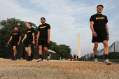 Preparations for the U.S. Army 250th anniversary parade, in Washington