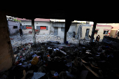 Aftermath of Israeli attacks, in Gaza City