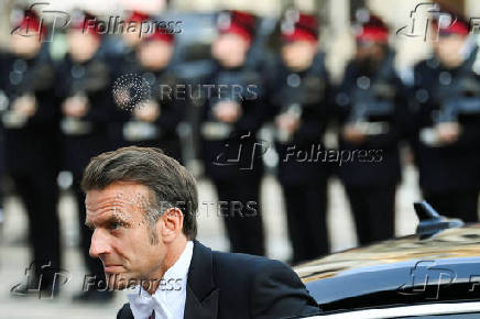 French President Macron visits Britain