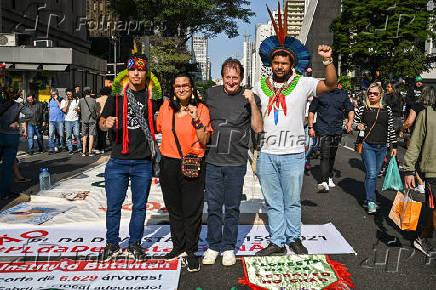 Ato contra PL da Devastação na Avenida Paulista