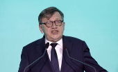 Romania's ruling coalition's presidential candidate Antonescu launches campaign program