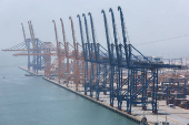 A general view of the Hai Phong International Container Terminal