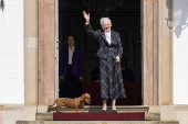 Denmark's Queen Margrethe celebrates 85th birthday at Fredensborg Castle