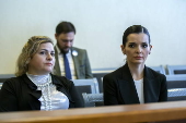 Gagauzia region governor Evghenia Gutul attends court hearing in Chisinau