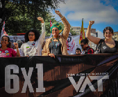 Manifestação Contra Escala 6X1 na Av. Paulista em São Paulo