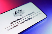 Illustration shows ASIO (Australian Security Intelligence Organization) logo