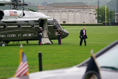 U.S. President Donald Trump delivers the commencement address at West Point Military Academy, NY